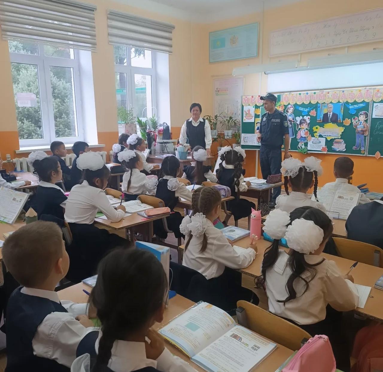 Жол ережесін, қауіпсіздікті сақтау мақсытында жол инспекторымен кездесу